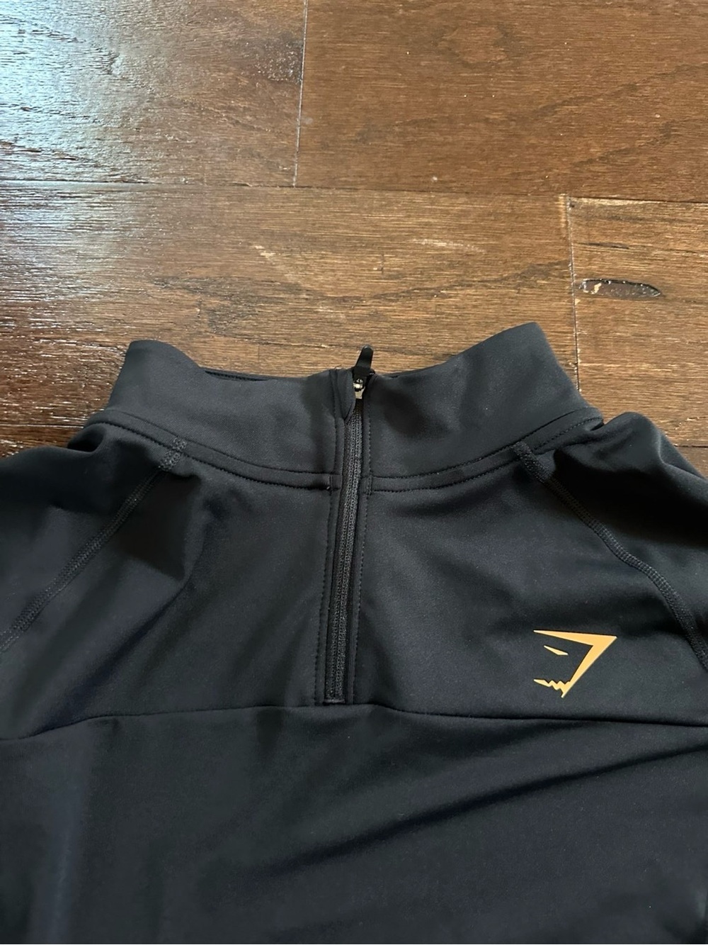 Gymshark TRAINING 1/4 ZIP Top Black size M NWOT - Picture 5 of 9